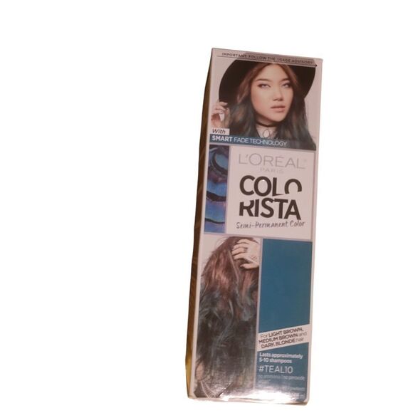 L'Oreal Paris Colorista Semi-Permanent Hair Color TEAL10 - Picture 1 of 2